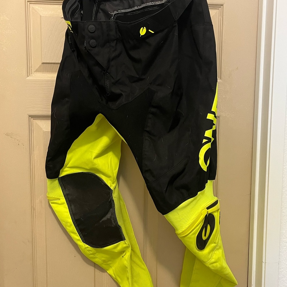 Men's ONEAL Black and Yellow Jeans